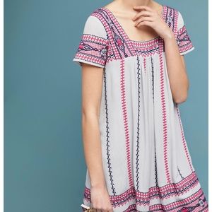 Embroidered Swing Dress
